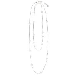 Серебряное колье женское с жемчугом Majorica Dangle