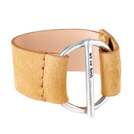 Кожаный браслет с серебряной вставкой UNOde50  Watt's up - Suede