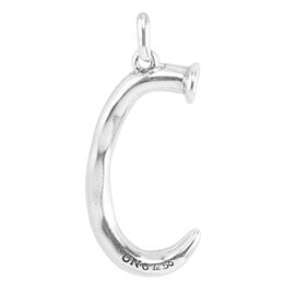 Серебряная подвеска на цепочку Буква С большая UNOde50