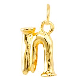 Золотая подвеска на цепочку Буква N малая UNOde50