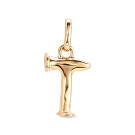 Золотая подвеска на цепочку Буква T малая UNOde50