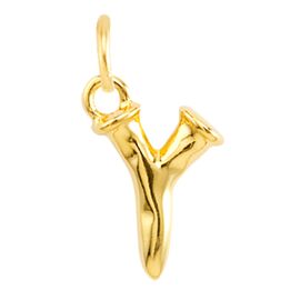 Золотая подвеска женская на цепочку Y малая UNOde50