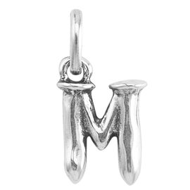Серебряная подвеска на цепочку Буква M малая UNOde50