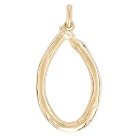 Золотая подвеска на цепочку Буква O большая UNOde50