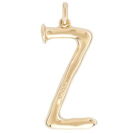 Золотая подвеска на цепочку Буква Z большая UNOde50