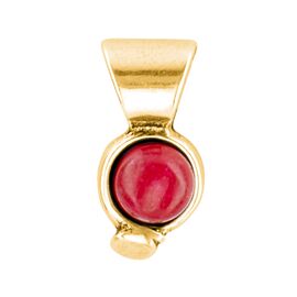 Золотая подвеска с натуральным камнем UNOde50 My Agate