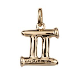 Золотая подвеска знак зодиака Близнецы UNOde50 Gemini