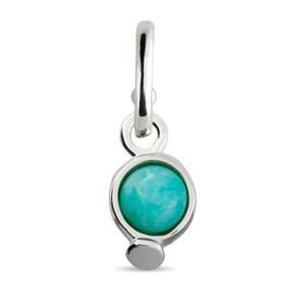 Серебряная подвеска для пирсинга с натуральным камнем Вот это да! UNOde50 WoW!