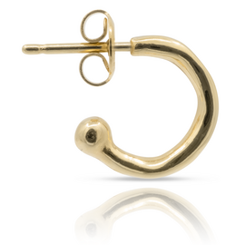 Золотая моносерьга-основа для пирсинга Обруч UNOde50 Hula Hoop
