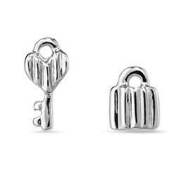 Серебряные серьги женские Ключ и замок UNOde50 Unlock