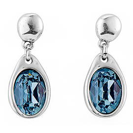 Серебряные серьги с кристаллами Сваровски Сверкающий UNOde50 Flashes