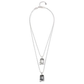 Серебряное колье двойное с кристаллами Сваровски UNOde50 Marvellous