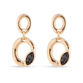 Золотые серьги женские с кристаллом Сваровски UNOde50 Together