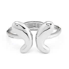 Серебряный браслет женский жесткий Бабочка UNOde50 Wings, Размер (мм): 155