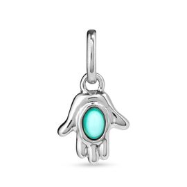 Серебряная подвеска с муранским стеклом UNOde50 Hamsa
