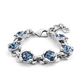 Серебряный браслет женский с кристаллами Сваровски UNOde50