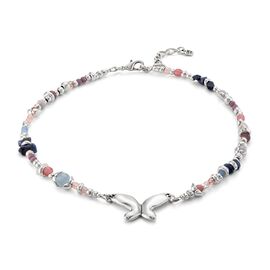 Серебряное колье женское с муранским стеклом Бабочка UNOde50 Metamorphosis