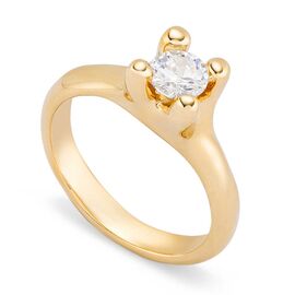 Золотое кольцо с цирконием UNOde50 Cosmos, Размер (мм): 18,3-18,7