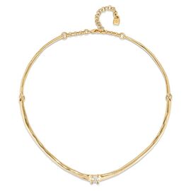 Золотое колье женское с цирконием UNOde50 Cosmos