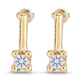 Золотые серьги женские с цирконием UNOde50 Divine