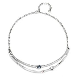 Серебряное колье женское с кристаллами Сваровски UNOde50 Sunshine