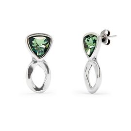 Серебряные серьги с кристаллами Сваровски UNOde50 Ser Camaleonica