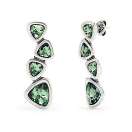 Серебряные серьги с кристаллами Сваровски UNOde50 Ser Camaleonica