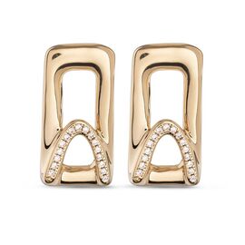 Золотые серьги женские с топазами UNOde50 Stand out Topaz