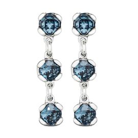 Серебряные серьги с кристаллами Сваровски UNOde50 Sublime Blue