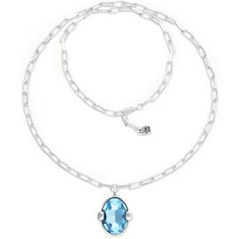 Серебряное колье женское с кристаллом UNOde50 Ser Deslumbrante