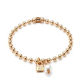 Золотой браслет женский на руку с жемчугом UNOde50 Ser Unico