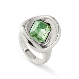 Серебряное кольцо женское с кристаллом Сваровски UNOde50 Ser Valiente, Размер (мм): 16,3-16,7