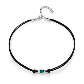 Серебряное ожерелье женское с кристаллом Сваровски UNOde50 Ser Magnetica