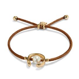 Браслет женский с жемчугом Коричневый UNOde50 Ser Diferente