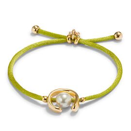 Браслет женский с жемчугом Лаймовый UNOde50 Ser Diferente