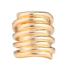 Золотое кольцо женское широкое Торнадо UNOde50 Tornado, Размер (мм): 18,3-18,7
