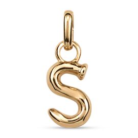 Золотая подвеска Буква S малая UNOde50