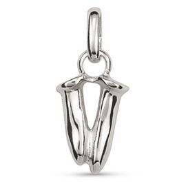 Серебряная подвеска Буква V малая UNOde50