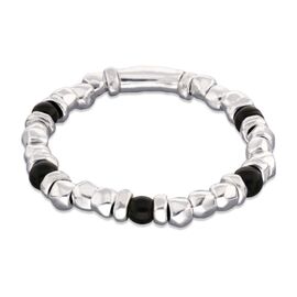 Серебряный браслет из бусин с муранским стеклом UNOde50 Ser imparable, Размер (мм): 180