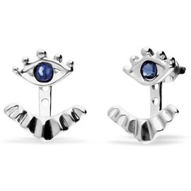 Серебряные серьги женские с цирконием Глаз UNOde50 Ser Intuitiva