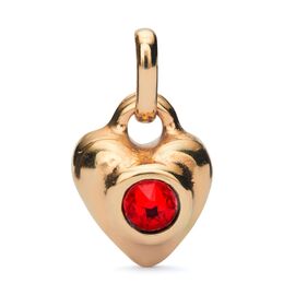 Золотая подвеска с кристаллом Сваровски Сердце UNOde50 Hazte Uno