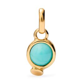 Золотая подвеска с натуральным камнем Круг UNOde50 Hazte Uno