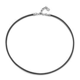 Кожаный шнурок c серебром UNOde50 Hazte Uno