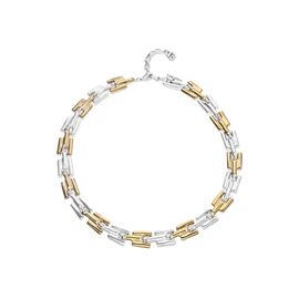 Серебряное колье с золотыми звеньями UNOde50 Roots