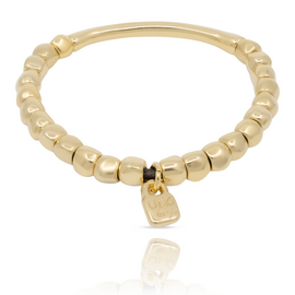 Золотой браслет на руку из бусин UNOde50 Trabel