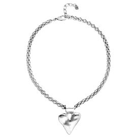 Серебряное колье женское с сердцем UNOde50 Beat