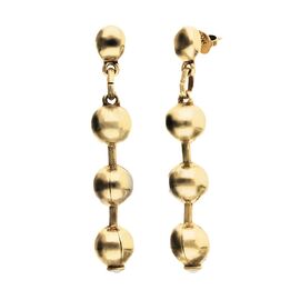 Золотые серьги женские с шариками UNOde50 Beat