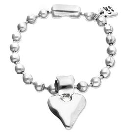 Серебряный браслет из бусин с сердцем UNOde50 Beat, Размер (мм): 165