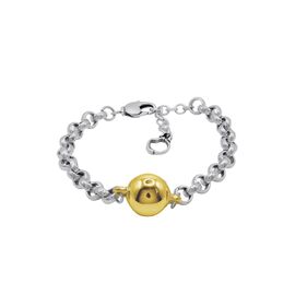 Серебряный браслет женский с золотом Ciclon Spheric