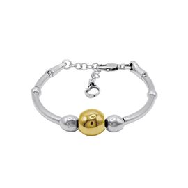 Серебряный браслет женский с золотом Ciclon Spheric